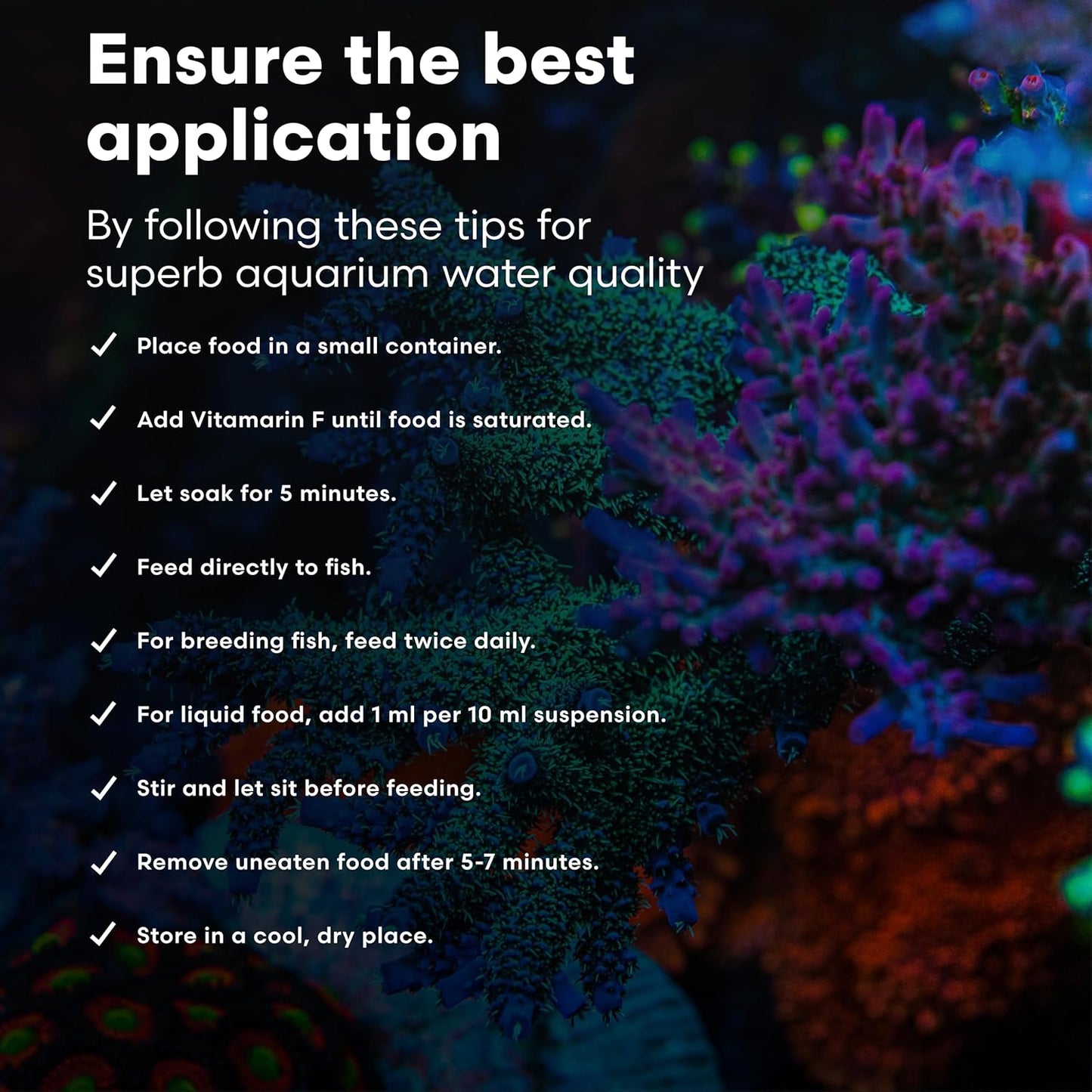 Brightwell Aquatics Vitamarin-M – Complete Vitamin Supplement for Marine Fish, Corals & Invertebrates – Supports Growth, Color & Immune Health – No Refrigeration, 500 ml