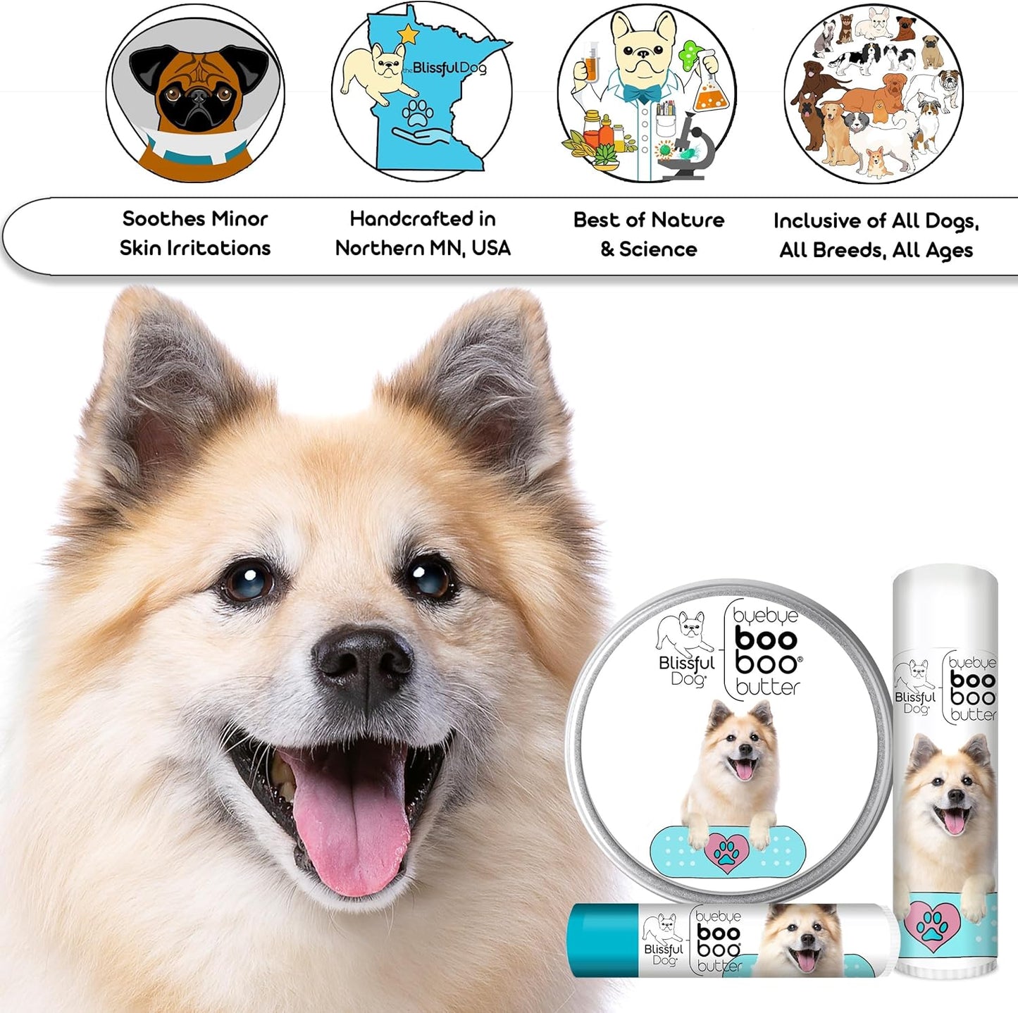 The Blissful Dog Icelandic Sheepdog Boo Boo Butter, 0.50 Ounce