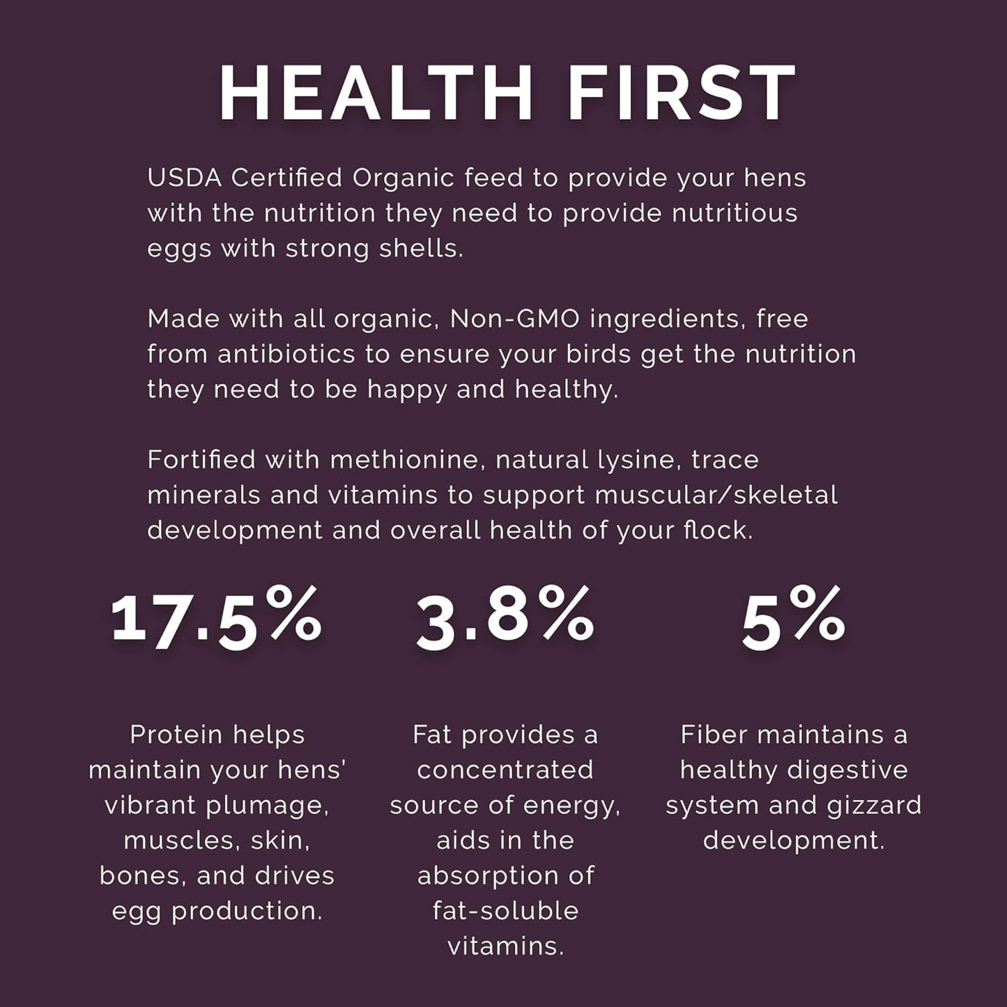 Layer Pellet Feed, 25lbs - Non-GMO, High-Protein Poultry Feed for Healthy Hens & Nutritious Eggs, 17.5% Protein - USDA Certified Organic Blend, Soy & Corn-Free