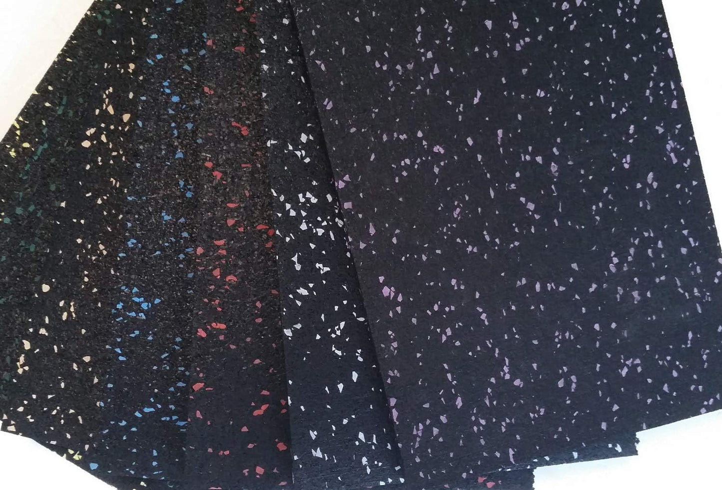 American Floor Mats 1/4in (7mm) Thick Solid Black 4' x 18' Heavy Duty Rubber Rolls, Protective Exercise Mats, Home Gym Rubber Flooring