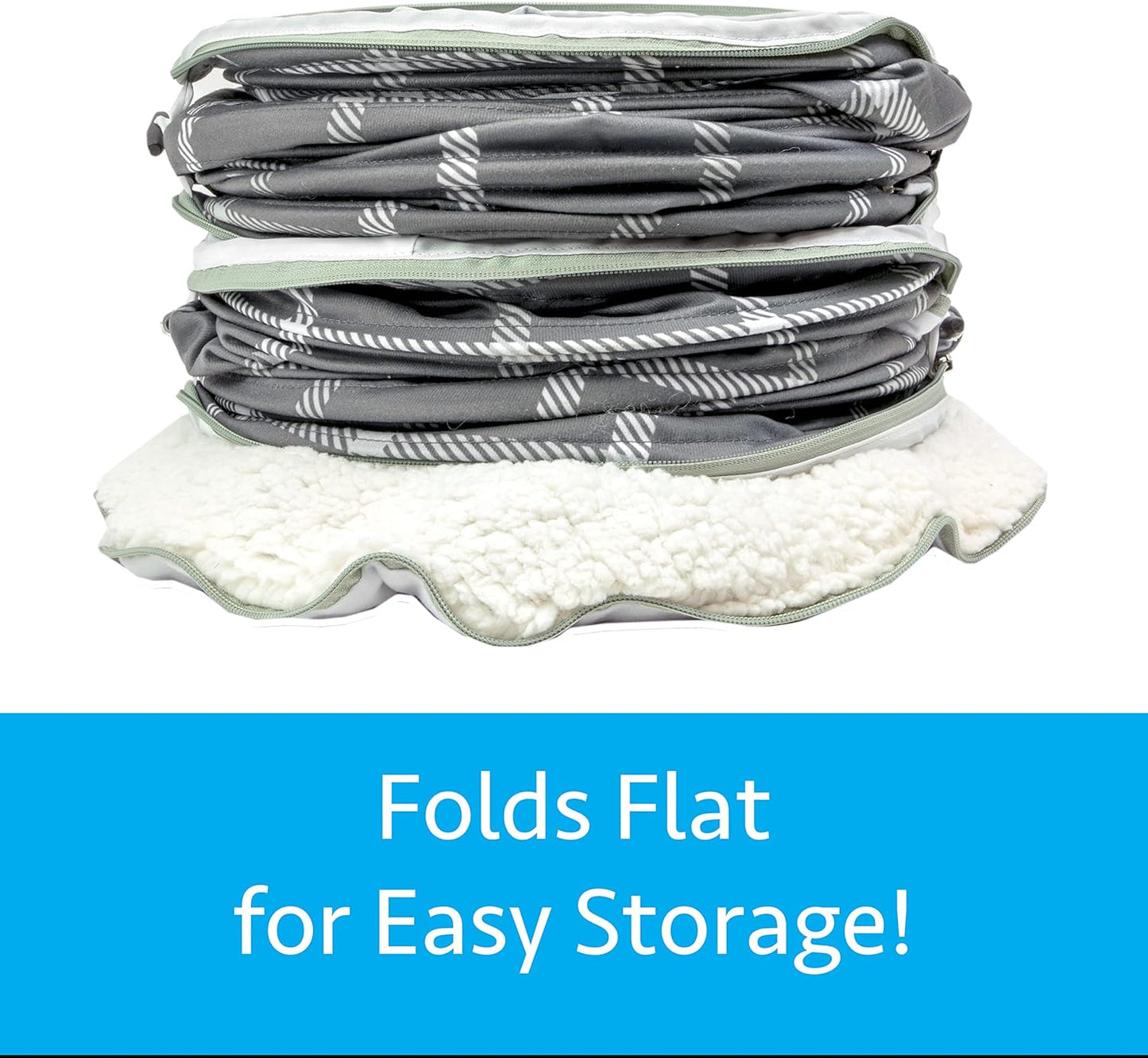 Kitty City Large Cat Tunnel Bed, Cat Bed, Pop Up Bed, Cat Toys, Gray