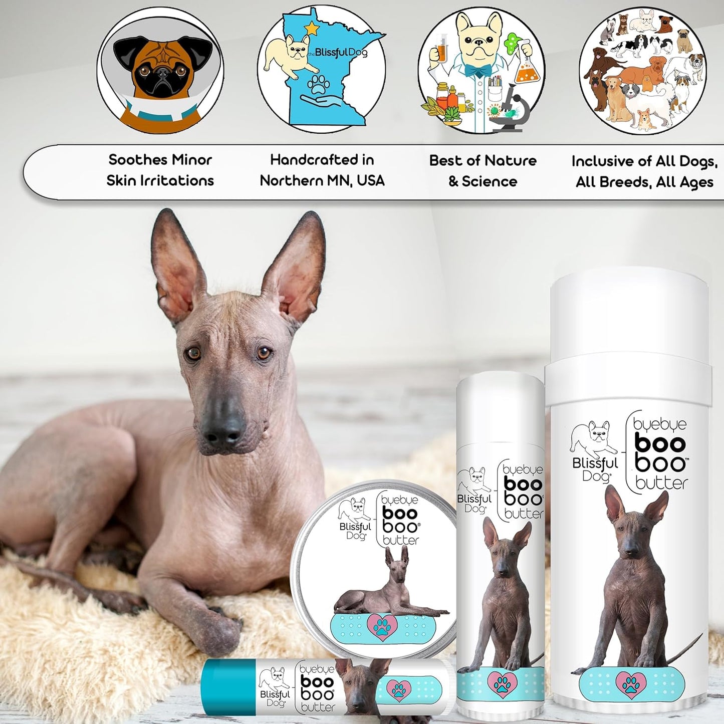 The Blissful Dog Xoloitzcuintli Boo Butter, 0.50 oz